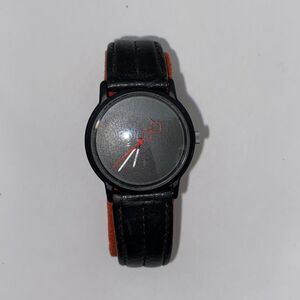 Timex T69 Women's Analog Leather Band Water Resistant Black Wristwatch